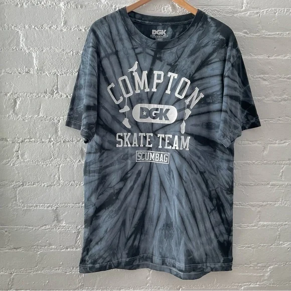 Vintage DGK Tee Graphic Compton Scumbag Skate Team T-Shirt 90s Skater Retro L - Picture 1 of 6